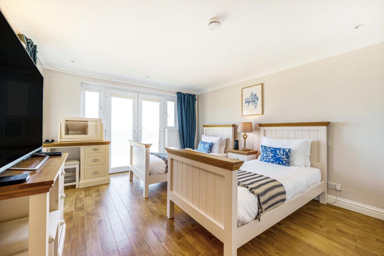 Carbis Bay - Luxury 3 Bed Penthouse Apartment With Sea Views Parking Sauna Balcony 외부 사진
