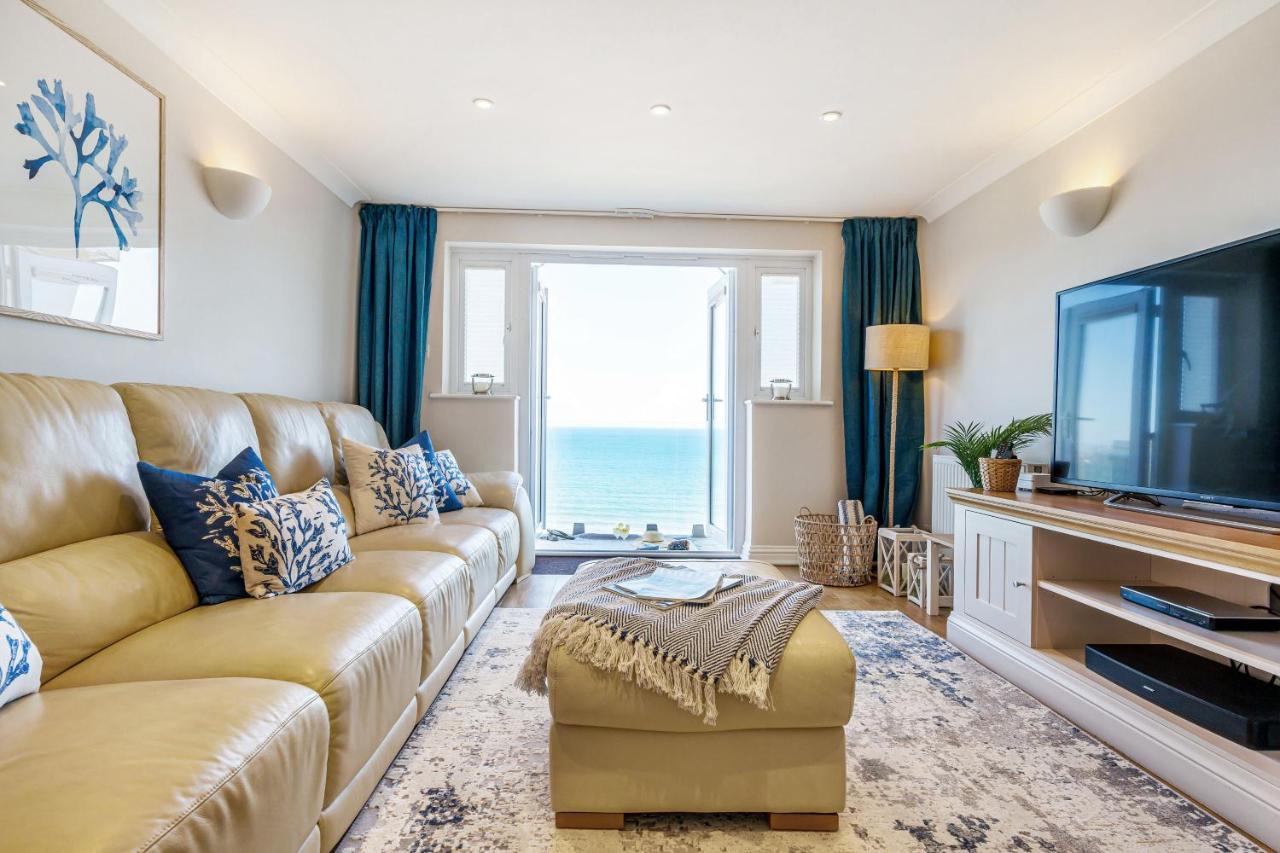 Carbis Bay - Luxury 3 Bed Penthouse Apartment With Sea Views Parking Sauna Balcony 외부 사진