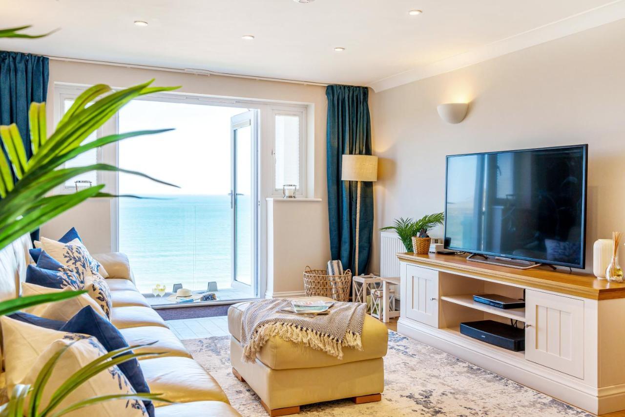 Carbis Bay - Luxury 3 Bed Penthouse Apartment With Sea Views Parking Sauna Balcony 외부 사진