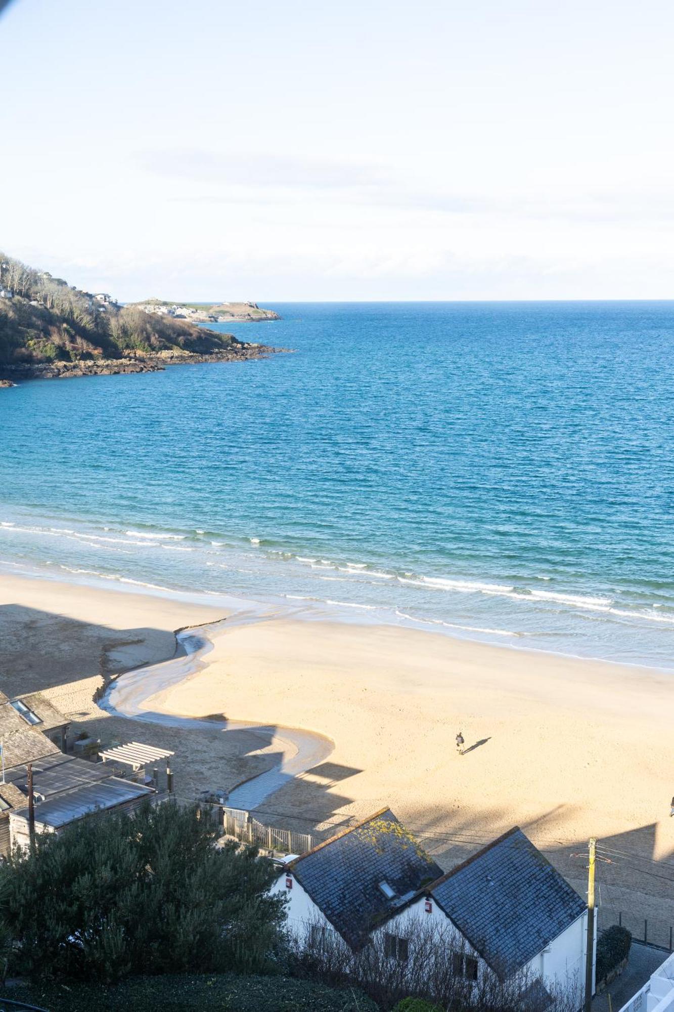 Carbis Bay - Luxury 3 Bed Penthouse Apartment With Sea Views Parking Sauna Balcony 외부 사진